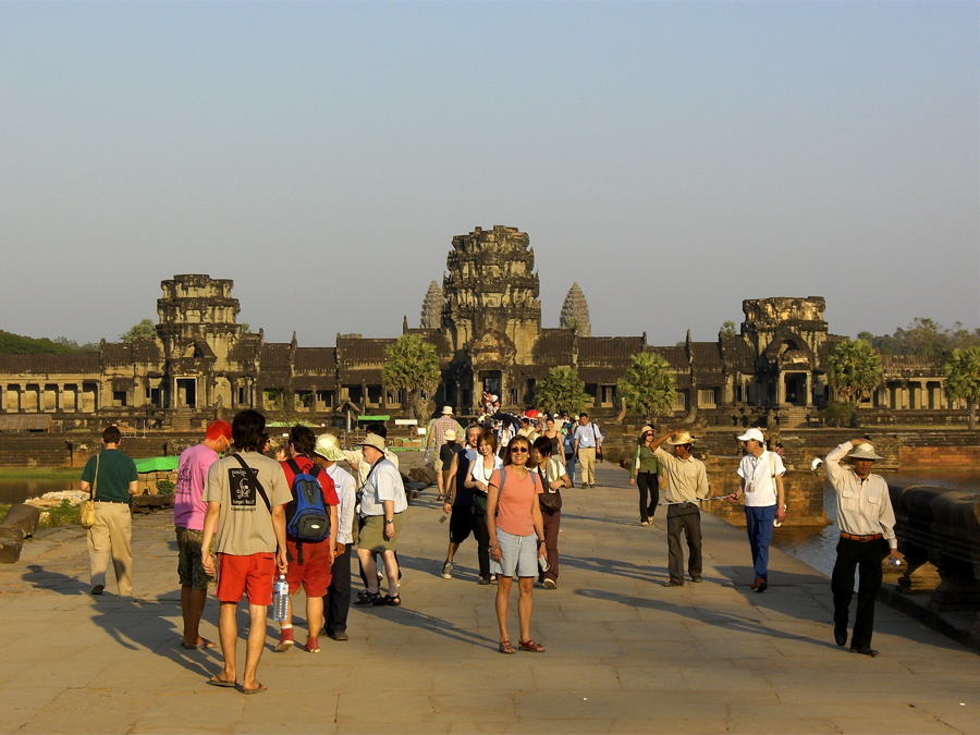 First view of Angkor Wat