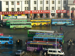 Datong: rainbow buses