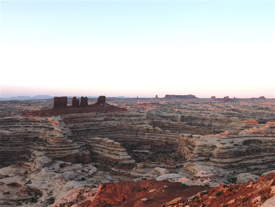 view from campsite