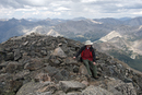 On Mnt Yale  (14196/4327), Three Apostles, Huron Peak (14003), La Plata (14336), Missouri Mt (14067), Mt Belford(14196), Mt Oxford (14153), Mt Harvard (14414)