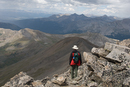 On the way down, Three Apostles & Huron Peak (14003)