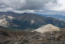 On the way down: Mt Oxford (14153), Mt Harvard (14414), Mt Columbia (14071)