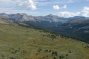 Iowa Peak (13881), Belford Mnt (14196)(far back), Emrald Peak (13904), Mt. Harvard  (14414) & Mt. Columbia (14071) from Cottonwood Pass