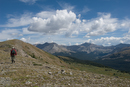 Mt. Belford (14196) (far), Emrald Peak (13904), Mt. Harvard  (14414) & Mt. Columbia (14071) from Cottonwood Pass