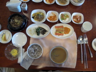 Korean cafeteria food