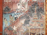 Chiang Mai: Wat Chedi Luang mural